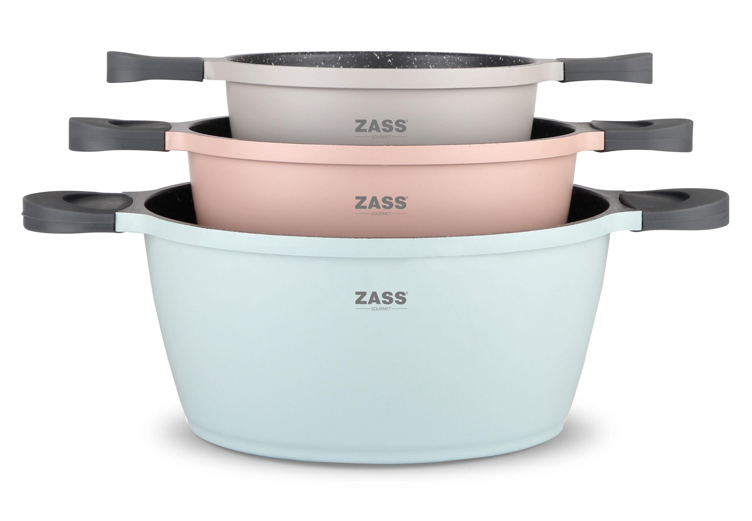 set oale antiaderente ZASS Gourmet ZG-ACS 02 pastel