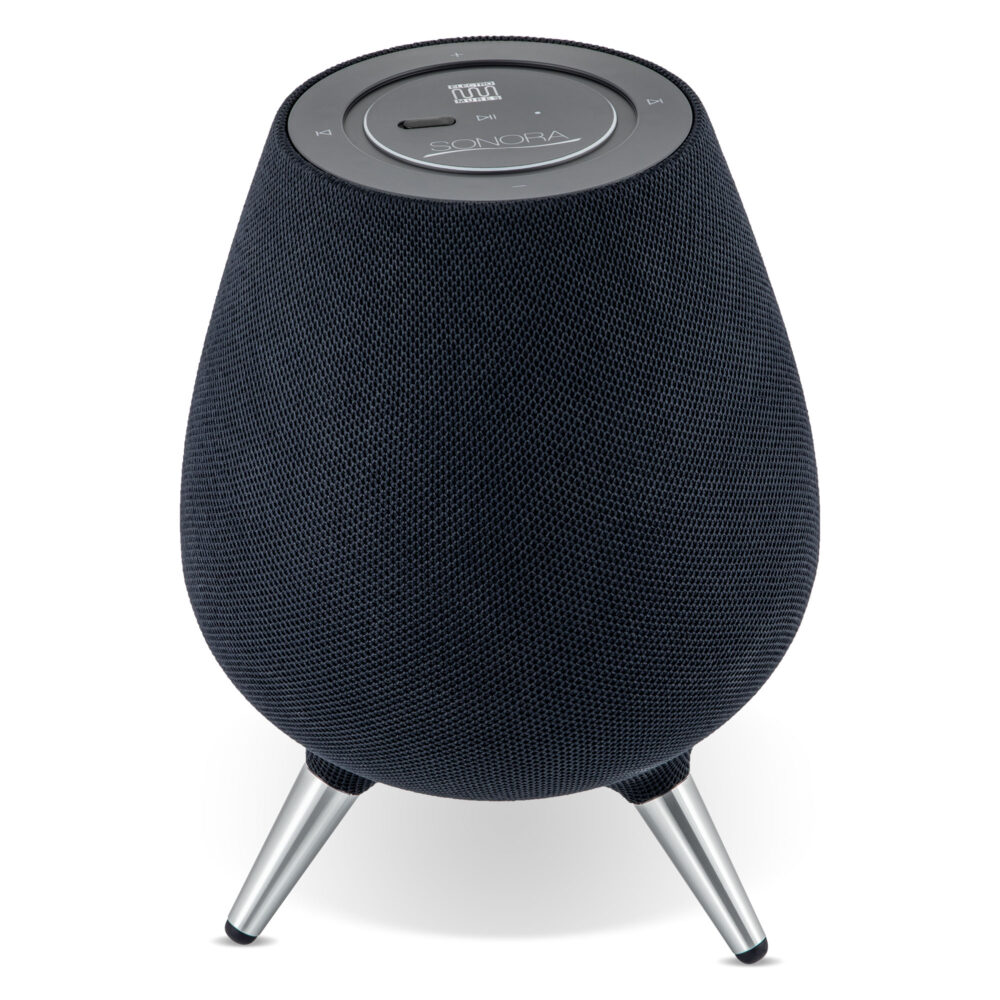 Boxa activa Bluetooth de interior Electromures Sonora EM 1030, alimentare retea AC, 7 difuzoare originale Harman Kardon, Negru, Resigilat/Reconditionat